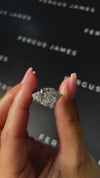 4 Carat Lab-Grown Trilogy Engagement Ring - Cushion Diamond