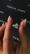 1 Carat Natural Solitaire Engagement Ring - Pear Diamond