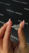 5 Carat Lab-Grown Diamond Band Engagement Ring - Heart Diamond