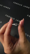 0.5 Carat Lab-Grown Diamond Band Engagement Ring - Princess Diamond