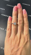 1 Carat Lab-Grown Solitaire Engagement Ring - Cushion Diamond