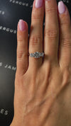 1.5 Carat Lab-Grown Trilogy Engagement Ring - Round Diamond