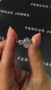 1.5 Carat Lab-Grown Trilogy Engagement Ring - Oval Diamond