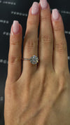 2 Carat Lab-Grown Solitaire Engagement Ring - Round Diamond in 18k White Gold Setting