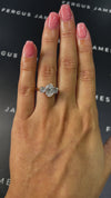 1.5 Carat Lab-Grown Trilogy Engagement Ring - Oval Diamond