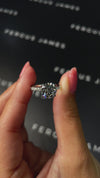 2 Carat Natural Diamond Band Engagement Ring - Round Diamond