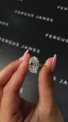 5 Carat Lab-Grown Solitaire Engagement Ring - Oval Diamond in 18k White Gold Setting