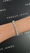 15 Carat Lab-Grown Heart Diamond Tennis Bracelet