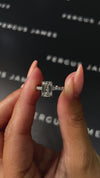 1.5 Carat Lab-Grown Diamond Band Engagement Ring - Emerald Diamond