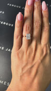 2 Carat Lab-Grown Solitaire Engagement Ring - Radiant Diamond