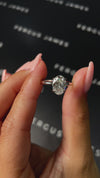 1.5 Carat Lab-Grown Solitaire Engagement Ring - Oval Diamond