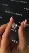 3.5 Carat Lab-Grown Solitaire Engagement Ring - Round Diamond