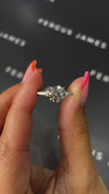 1.5 Carat Lab-Grown Trilogy Engagement Ring - Round Diamond