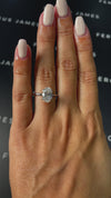 2 Carat Lab-Grown Solitaire Engagement Ring - Oval Diamond