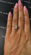 1.5 Carat Natural Solitaire Engagement Ring - Oval Diamond