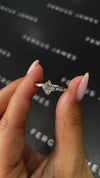 1 Carat Lab-Grown Solitaire Engagement Ring - Princess Diamond