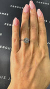 3 Carat Natural Solitaire Engagement Ring - Round Diamond