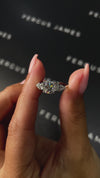 1 Carat Lab-Grown Trilogy Engagement Ring - Cushion Diamond