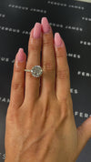 6 Carat Lab-Grown Diamond Band Engagement Ring - Round Diamond