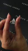 3 Carat Lab-Grown Solitaire Engagement Ring - Pear Diamond