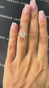 1.5 Carat Lab-Grown Diamond Band Engagement Ring - Cushion Diamond