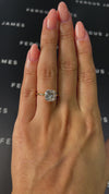 3 Carat Natural Solitaire Engagement Ring - Cushion Diamond