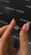 1 Carat Natural Solitaire Engagement Ring - Round Diamond