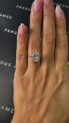 3 Carat Natural Solitaire Engagement Ring - Oval Diamond