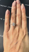 2 Carat Lab-Grown Diamond Band Engagement Ring - Cushion Diamond