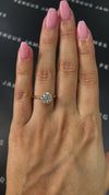 2 Carat Natural Solitaire Engagement Ring - Round Diamond