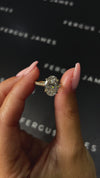 2.5 Carat Lab-Grown Diamond Band Engagement Ring - Oval Diamond