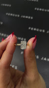 2 Carat Lab-Grown Solitaire Engagement Ring - Radiant Diamond