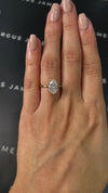 2 Carat Lab-Grown Solitaire Engagement Ring - Oval Diamond
