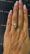 2.5 Carat Lab-Grown Solitaire Engagement Ring - Pear Diamond in 18k White Gold Setting