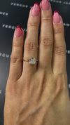 1.5 Carat Lab-Grown Solitaire Engagement Ring - Cushion Diamond