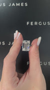 10 Carat Lab-Grown Solitaire Engagement Ring - Emerald Diamond