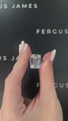 10 Carat Lab-Grown Solitaire Engagement Ring - Emerald Diamond