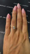 1 Carat Lab-Grown Solitaire Engagement Ring - Oval Diamond
