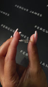 0.5 Carat Lab-Grown Solitaire Engagement Ring - Princess Diamond in 18k White Gold Setting