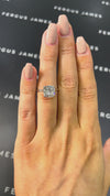 2.5 Carat Lab-Grown Solitaire Engagement Ring - Cushion Diamond