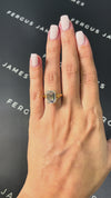 4 Carat Lab-Grown Trilogy Engagement Ring - Emerald Diamond