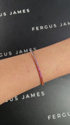 3 Carat Natural Rainbow Sapphire Tennis Bracelet