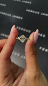1 Carat Lab-Grown Diamond Band Engagement Ring - Oval Diamond