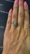 3 Carat Natural Solitaire Engagement Ring - Emerald Diamond