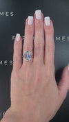 10 Carat Lab-Grown Solitaire Engagement Ring - Emerald Diamond