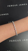 6 Carat Pear Lab-Grown Diamond Tennis Bracelet