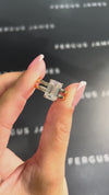 2.5 Carat Lab-Grown Solitaire Engagement Ring - Emerald Diamond