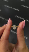 1 Carat Lab-Grown Solitaire Engagement Ring - Oval Diamond