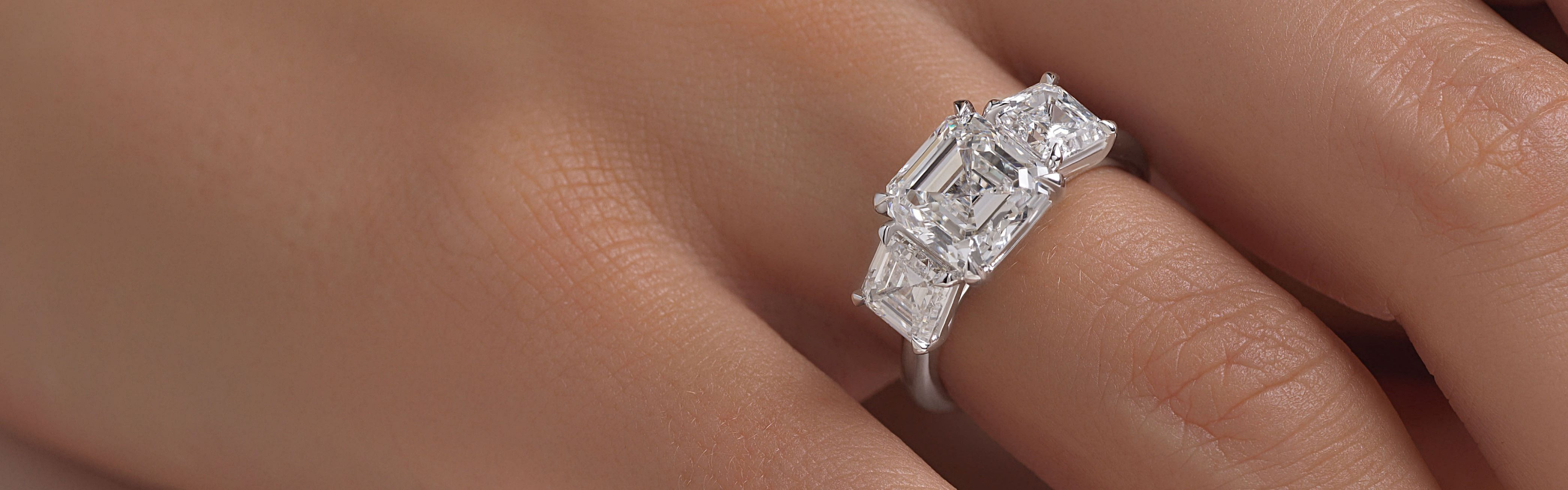 Asscher Diamond Engagement Rings