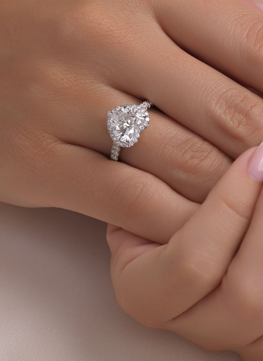 Heart Diamond Engagement Rings